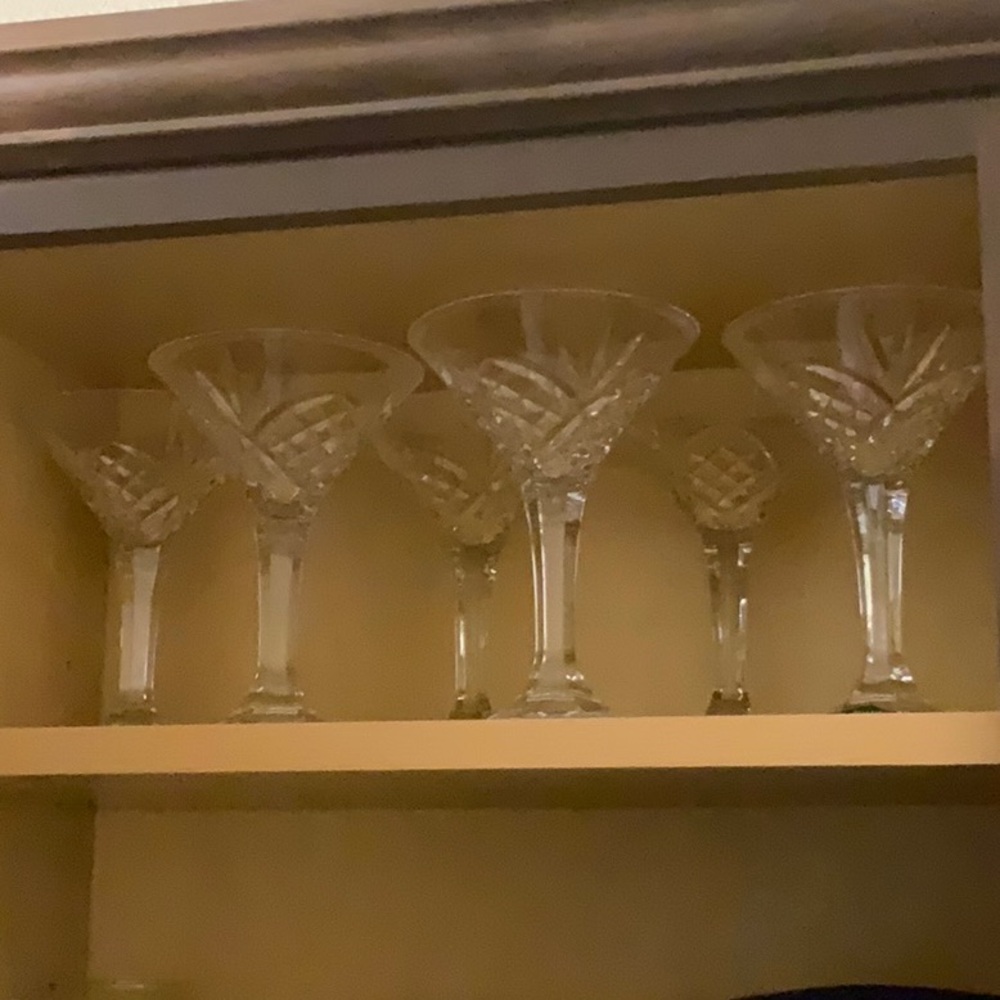 Crystal Martini Glass Set - 12